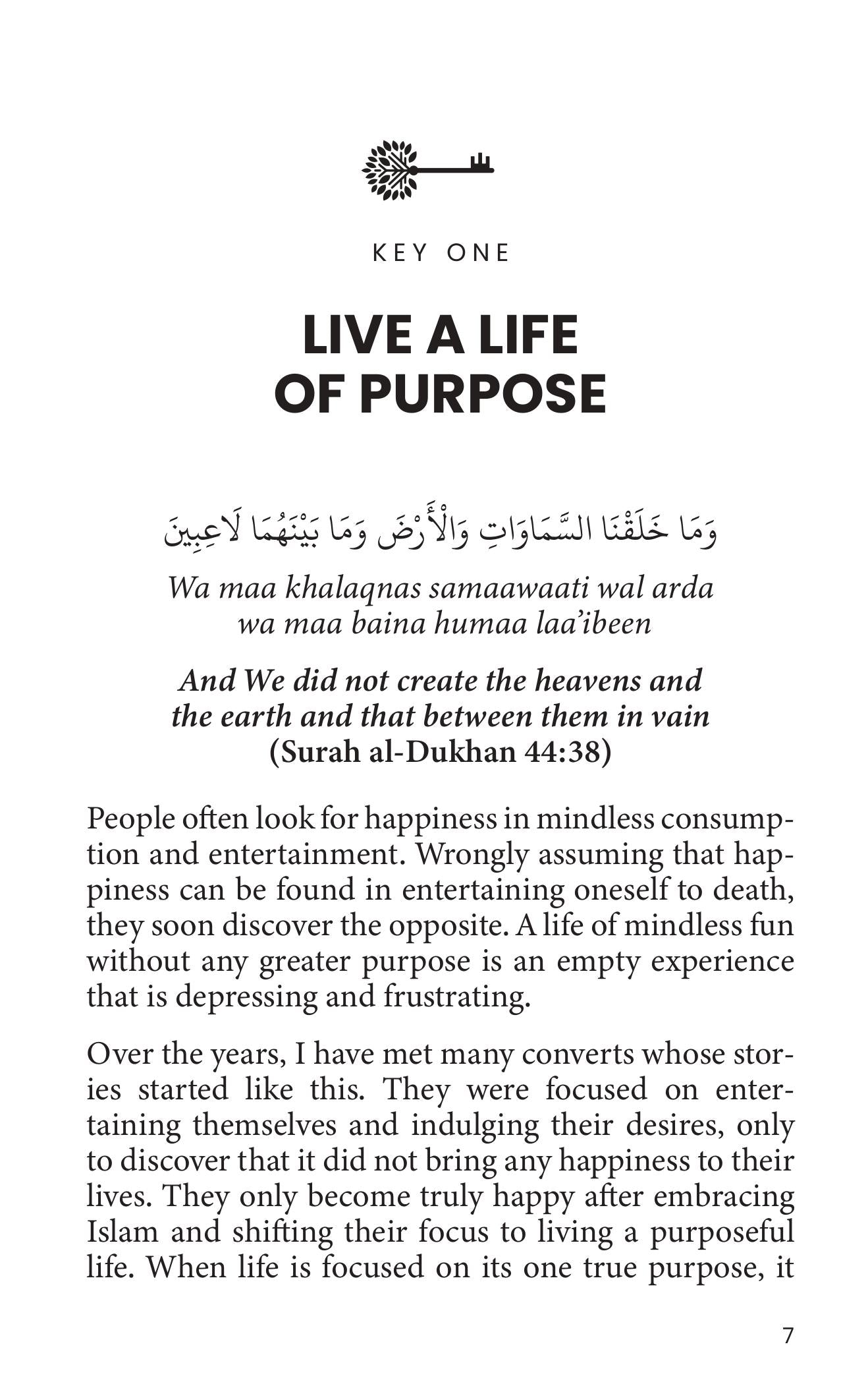 25 Keys to a Happy Life From the Quran and Sunnah