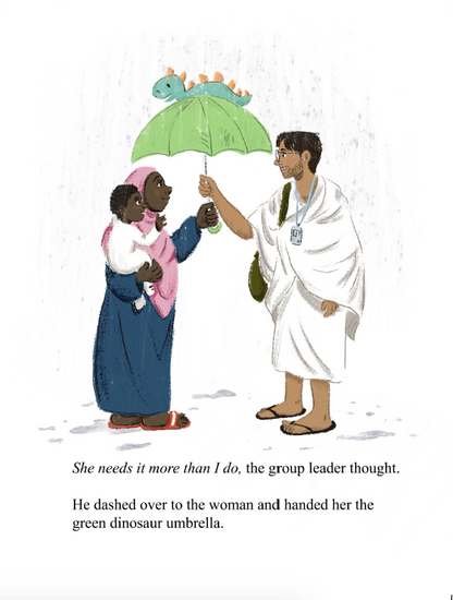 The Green Dinosaur Umbrella - A Hajj Story